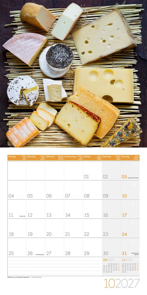 Weitere Ansicht: Food Kalender 2027 - 30x30 - Art12 | Ackermann Kunstverlag GmbH