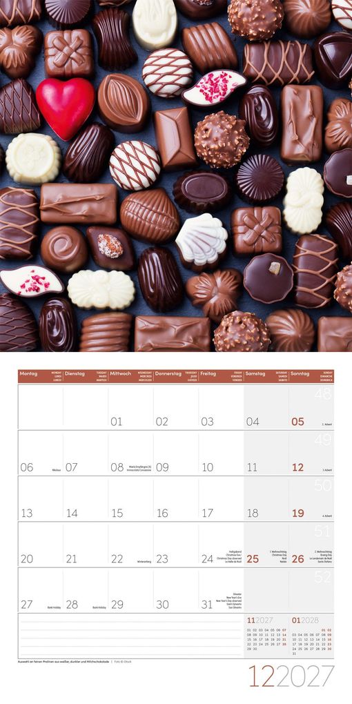 Weitere Ansicht: Food Kalender 2027 - 30x30 - Art12 | Ackermann Kunstverlag GmbH