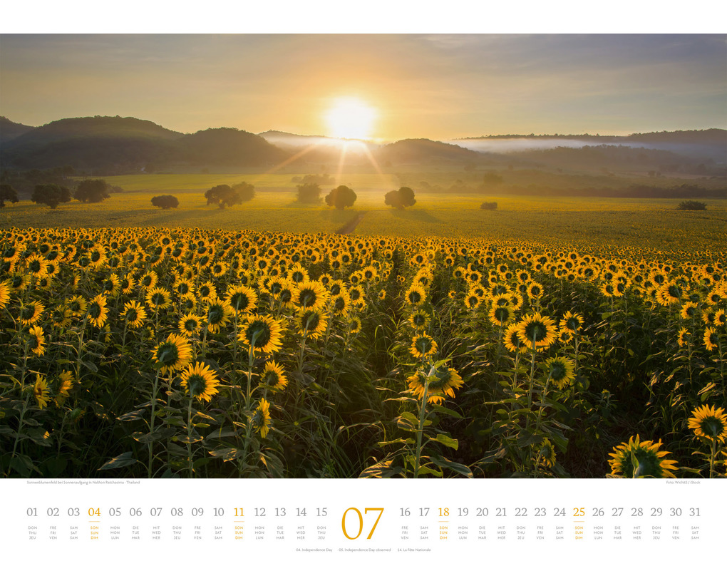 Weitere Ansicht: Morgenlicht Kalender 2027 | Ackermann Kunstverlag GmbH