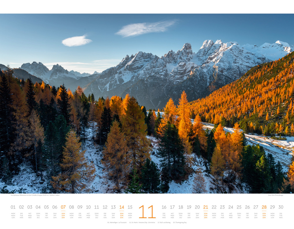 Weitere Ansicht: Bergwelt Dolomiten Kalender 2027 | Ackermann Kunstverlag GmbH