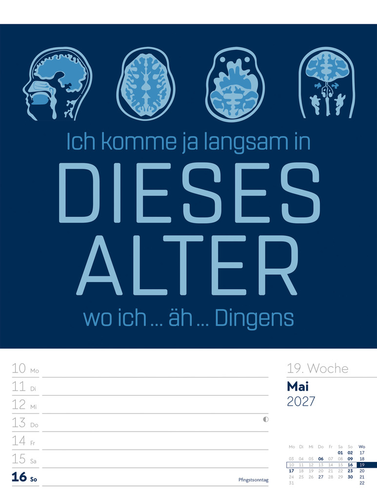 Weitere Ansicht: Klartext Sprüchekalender Wochenplaner 2027 | Ackermann Kunstverlag GmbH