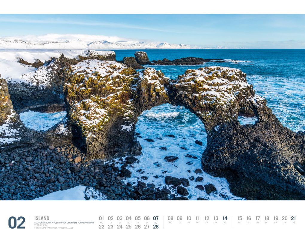 Weitere Ansicht: Island Kalender 2027 | Unterwegs zwischen Gletschern und Geysiren | Ackermann Kunstverlag GmbH