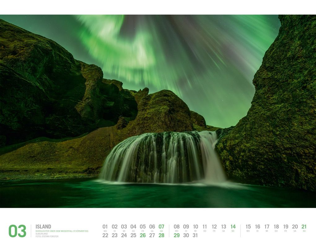 Weitere Ansicht: Island Kalender 2027 | Unterwegs zwischen Gletschern und Geysiren | Ackermann Kunstverlag GmbH
