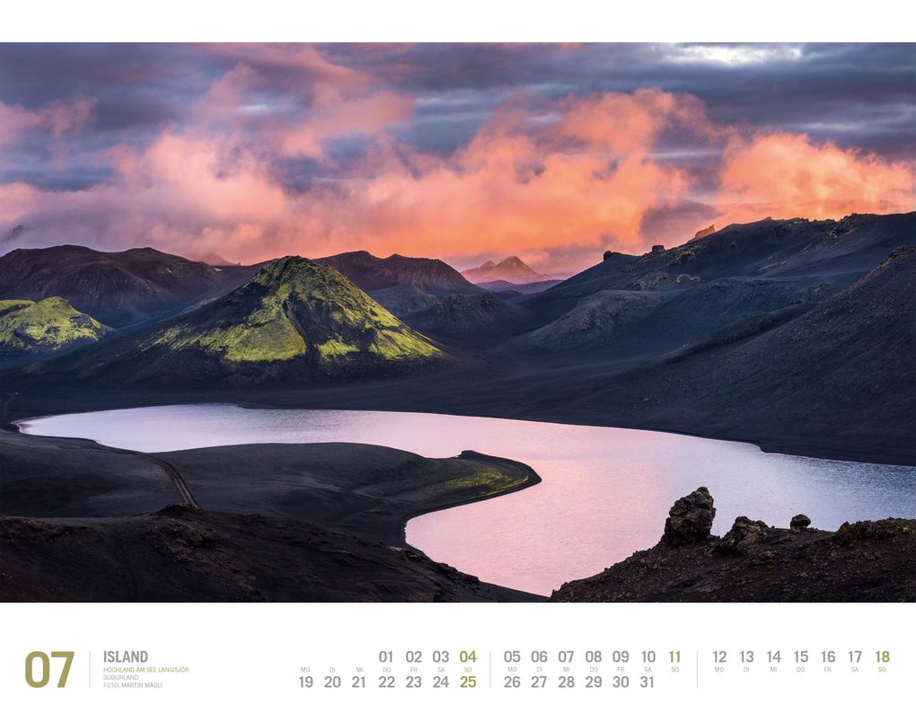 Weitere Ansicht: Island Kalender 2027 | Unterwegs zwischen Gletschern und Geysiren | Ackermann Kunstverlag GmbH