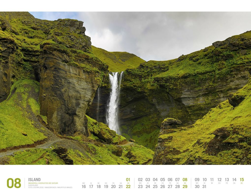 Weitere Ansicht: Island Kalender 2027 | Unterwegs zwischen Gletschern und Geysiren | Ackermann Kunstverlag GmbH