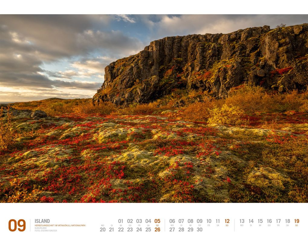 Weitere Ansicht: Island Kalender 2027 | Unterwegs zwischen Gletschern und Geysiren | Ackermann Kunstverlag GmbH