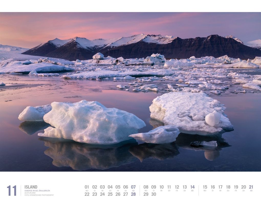 Weitere Ansicht: Island Kalender 2027 | Unterwegs zwischen Gletschern und Geysiren | Ackermann Kunstverlag GmbH