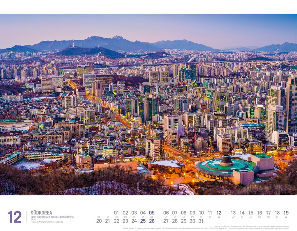 Weitere Ansicht: Südkorea Kalender 2027 | Unterwegs zwischen Tradition und Moderne | Ackermann Kunstverlag GmbH