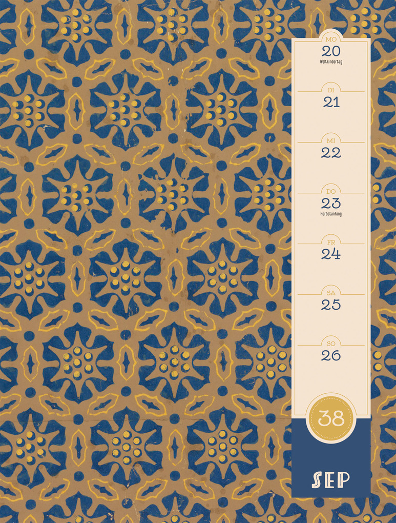 Weitere Ansicht: Patterns Wochenplaner Kalender 2027 | Ackermann Kunstverlag GmbH