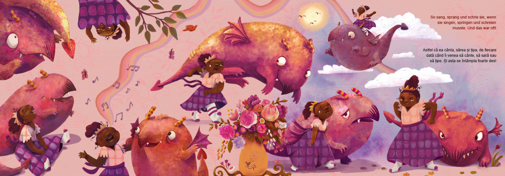 Weitere Ansicht: Von der Prinzessin, die ihren Vater das Heulen lehrte (Deutsch-Rumänisch) | Julia Francke