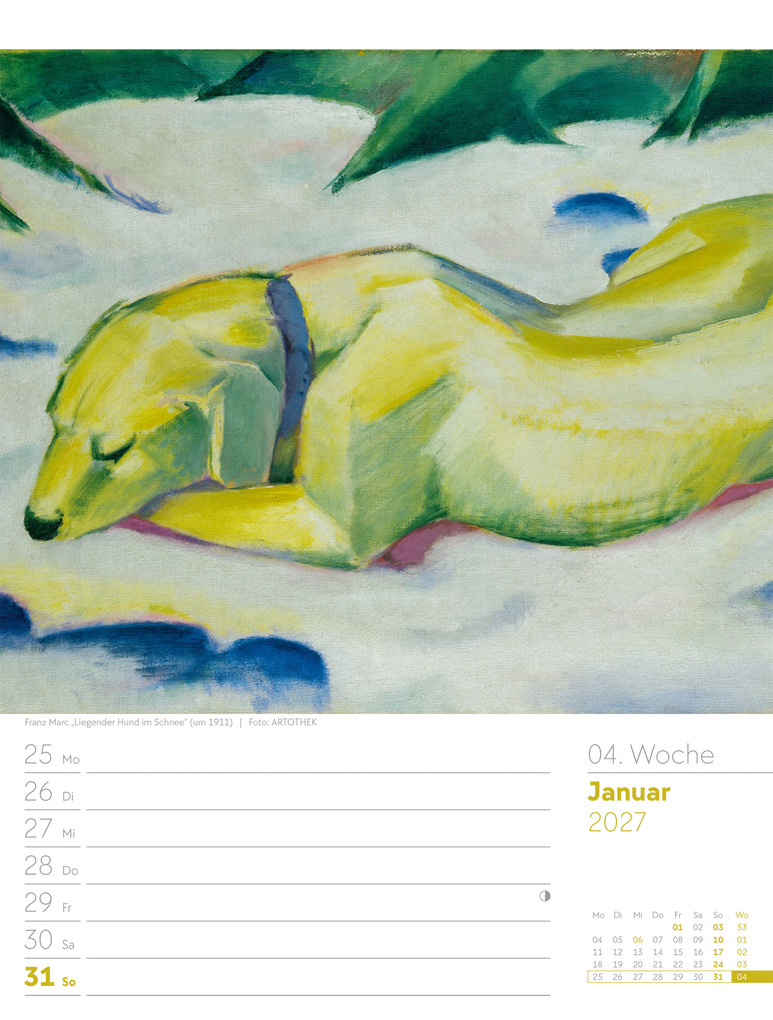 Weitere Ansicht: Kunstwelt Wochenplaner Kalender 2027 | Impressionismus und Klassische Moderne | Ackermann Kunstverlag GmbH
