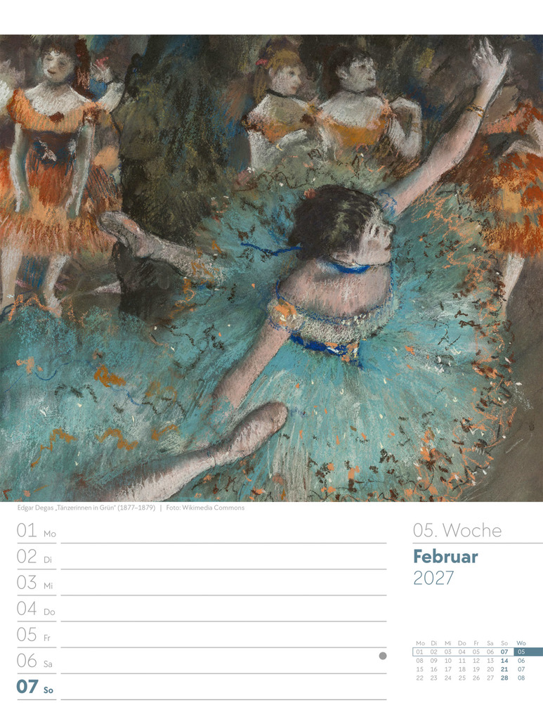 Weitere Ansicht: Kunstwelt Wochenplaner Kalender 2027 | Impressionismus und Klassische Moderne | Ackermann Kunstverlag GmbH