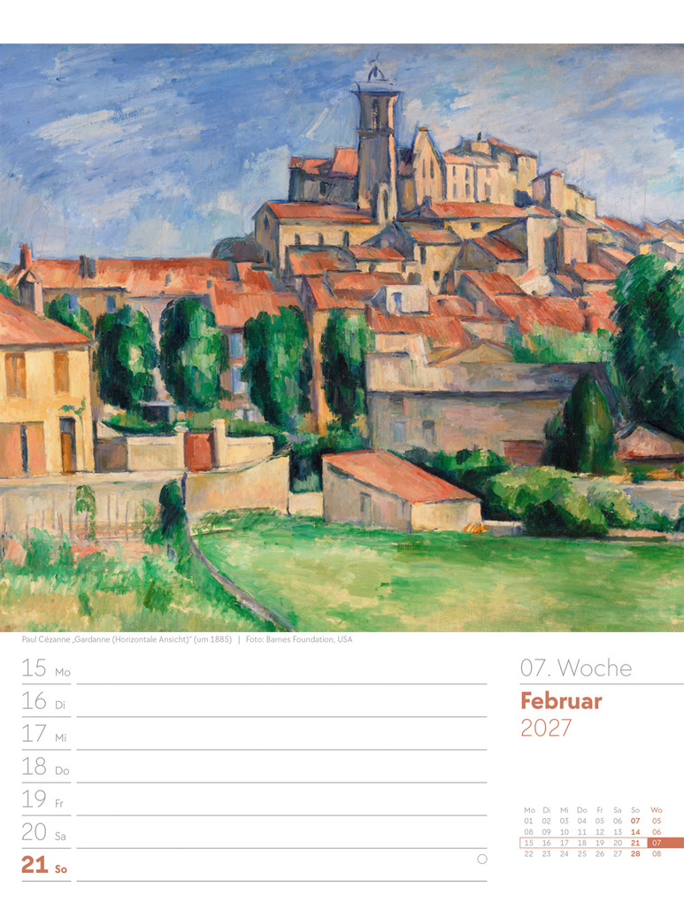 Weitere Ansicht: Kunstwelt Wochenplaner Kalender 2027 | Impressionismus und Klassische Moderne | Ackermann Kunstverlag GmbH