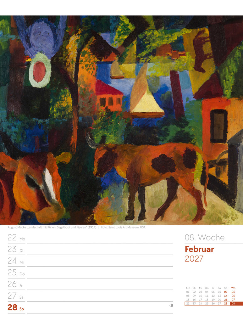 Weitere Ansicht: Kunstwelt Wochenplaner Kalender 2027 | Impressionismus und Klassische Moderne | Ackermann Kunstverlag GmbH