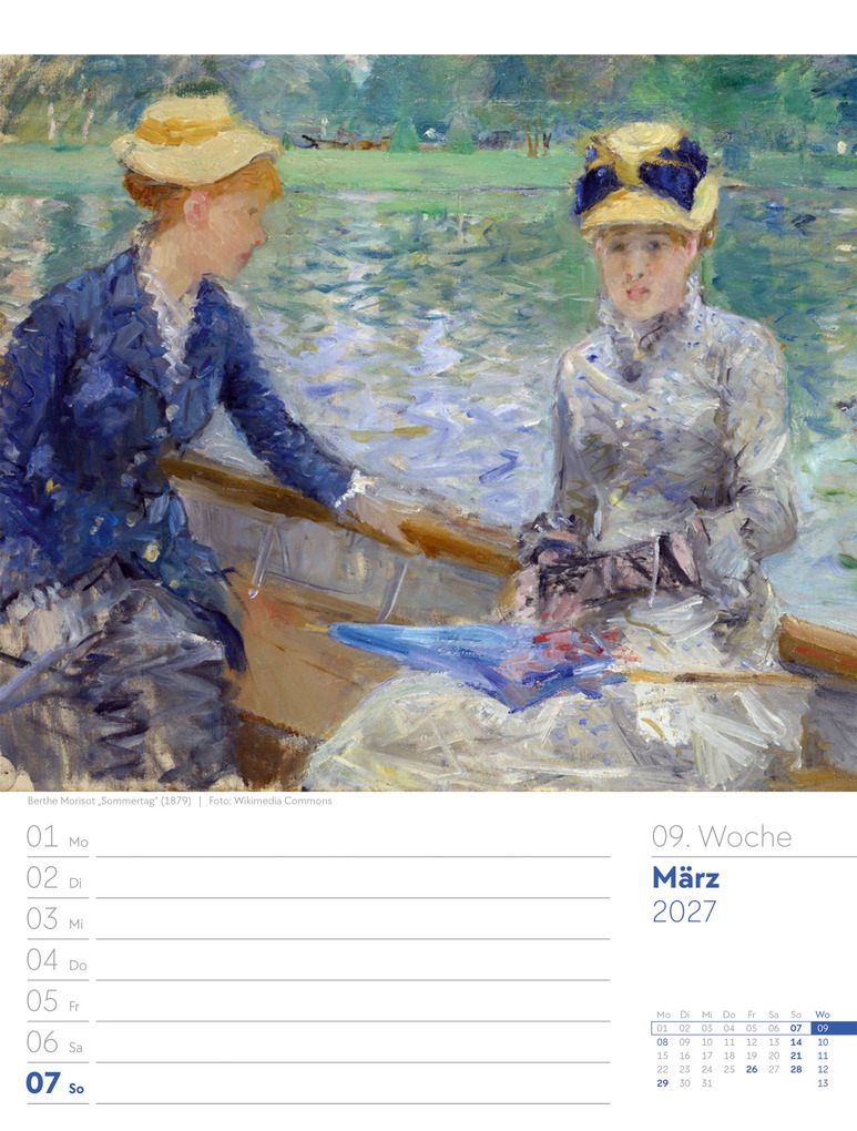 Weitere Ansicht: Kunstwelt Wochenplaner Kalender 2027 | Impressionismus und Klassische Moderne | Ackermann Kunstverlag GmbH