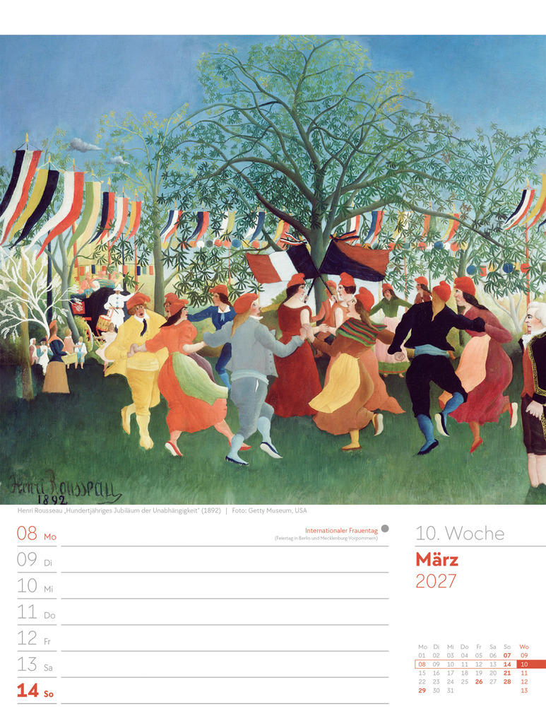 Weitere Ansicht: Kunstwelt Wochenplaner Kalender 2027 | Impressionismus und Klassische Moderne | Ackermann Kunstverlag GmbH