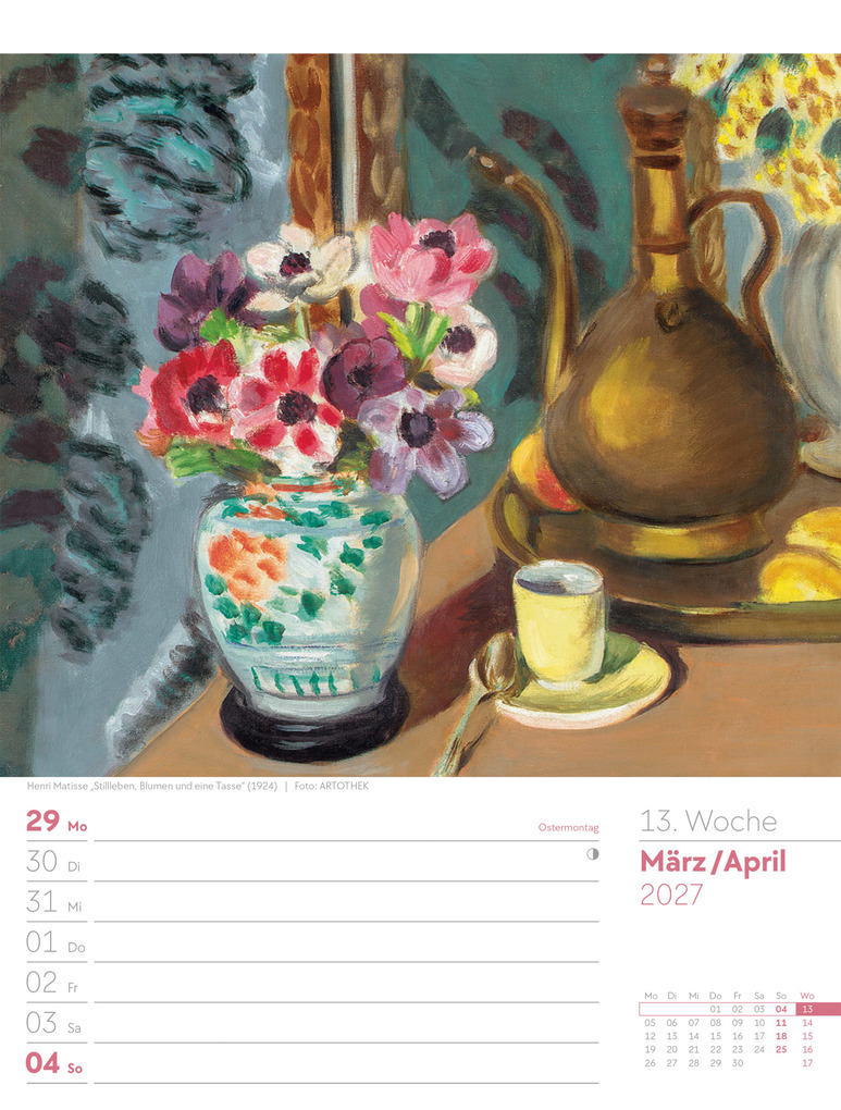 Weitere Ansicht: Kunstwelt Wochenplaner Kalender 2027 | Impressionismus und Klassische Moderne | Ackermann Kunstverlag GmbH