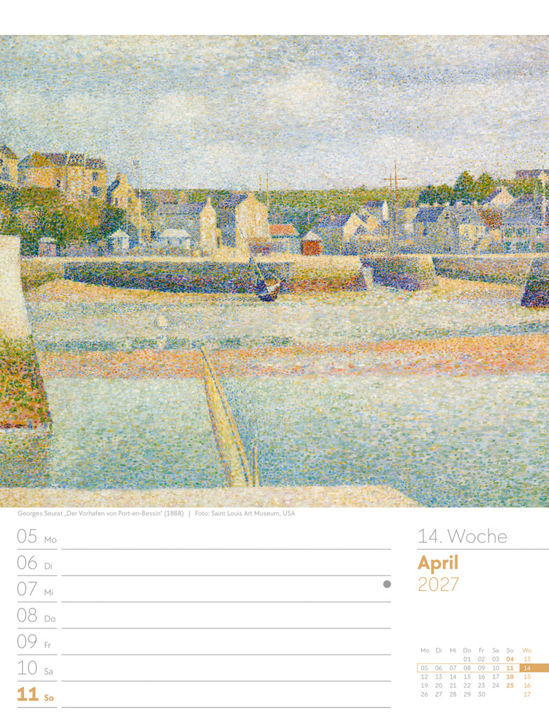 Weitere Ansicht: Kunstwelt Wochenplaner Kalender 2027 | Impressionismus und Klassische Moderne | Ackermann Kunstverlag GmbH