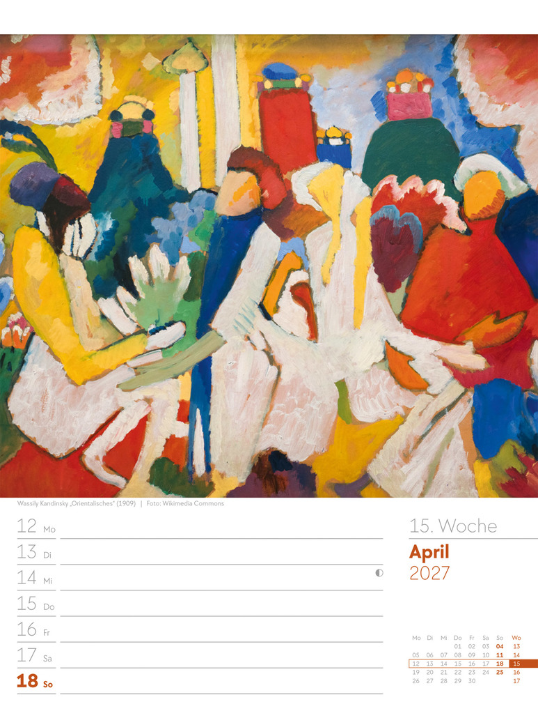 Weitere Ansicht: Kunstwelt Wochenplaner Kalender 2027 | Impressionismus und Klassische Moderne | Ackermann Kunstverlag GmbH