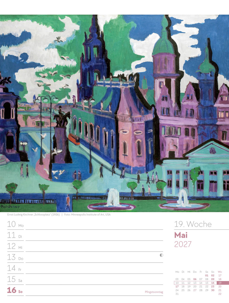 Weitere Ansicht: Kunstwelt Wochenplaner Kalender 2027 | Impressionismus und Klassische Moderne | Ackermann Kunstverlag GmbH