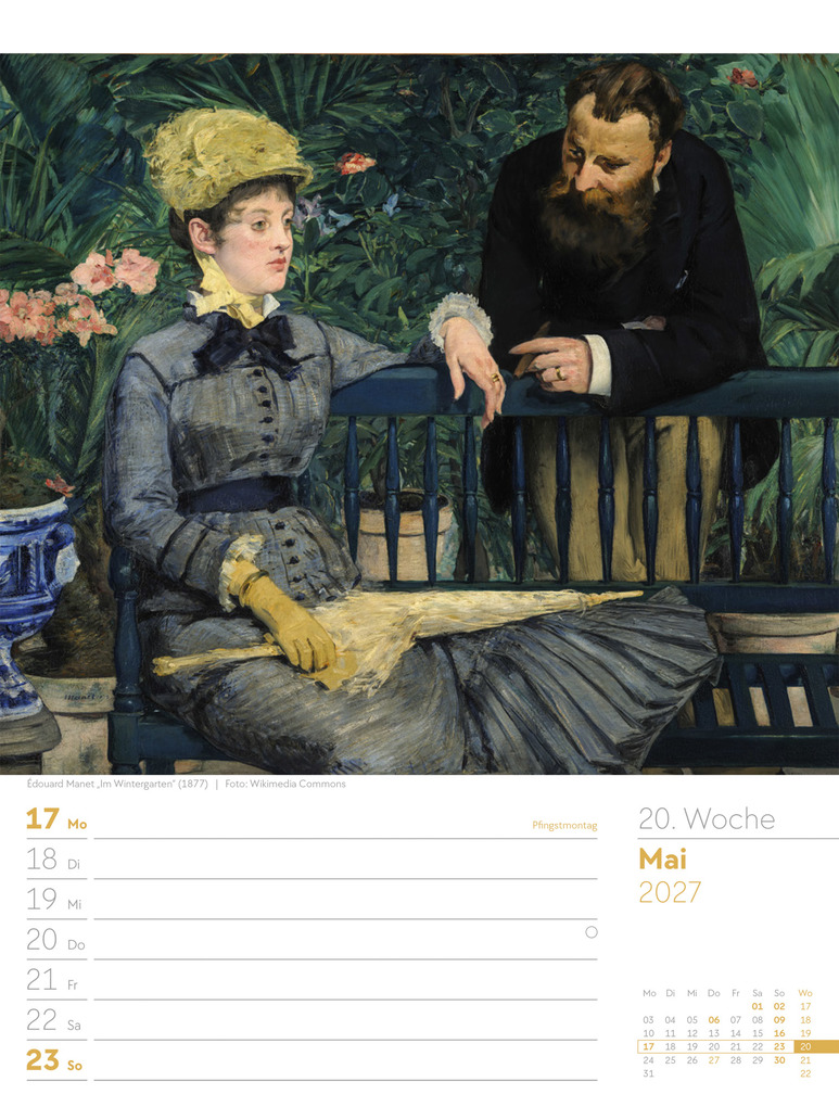 Weitere Ansicht: Kunstwelt Wochenplaner Kalender 2027 | Impressionismus und Klassische Moderne | Ackermann Kunstverlag GmbH