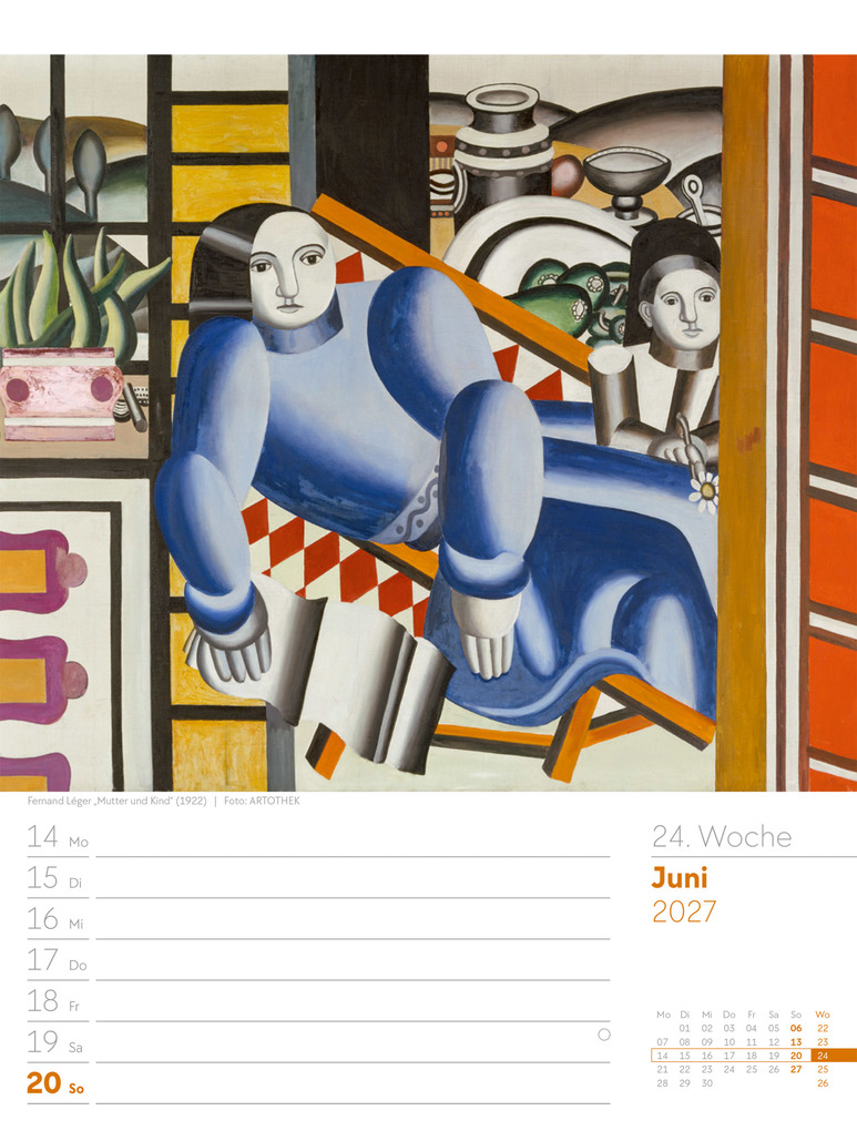 Weitere Ansicht: Kunstwelt Wochenplaner Kalender 2027 | Impressionismus und Klassische Moderne | Ackermann Kunstverlag GmbH
