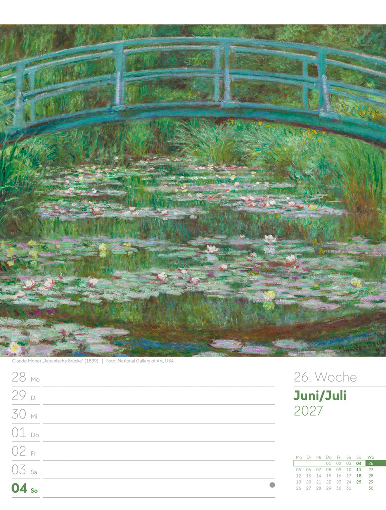 Weitere Ansicht: Kunstwelt Wochenplaner Kalender 2027 | Impressionismus und Klassische Moderne | Ackermann Kunstverlag GmbH