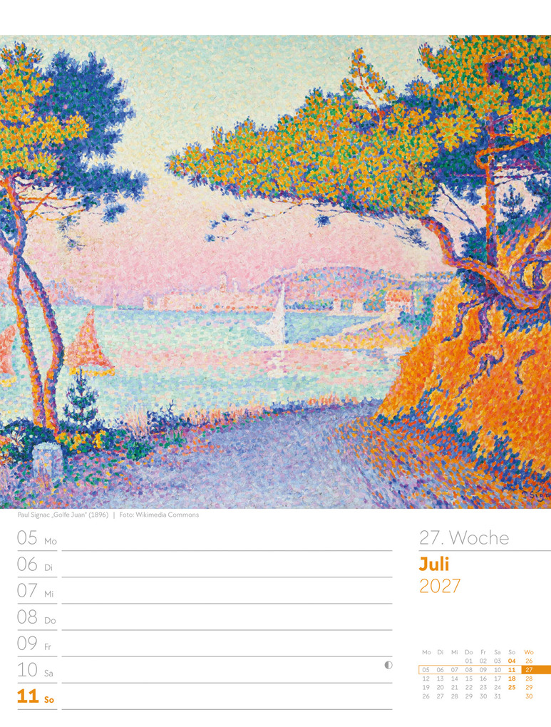 Weitere Ansicht: Kunstwelt Wochenplaner Kalender 2027 | Impressionismus und Klassische Moderne | Ackermann Kunstverlag GmbH