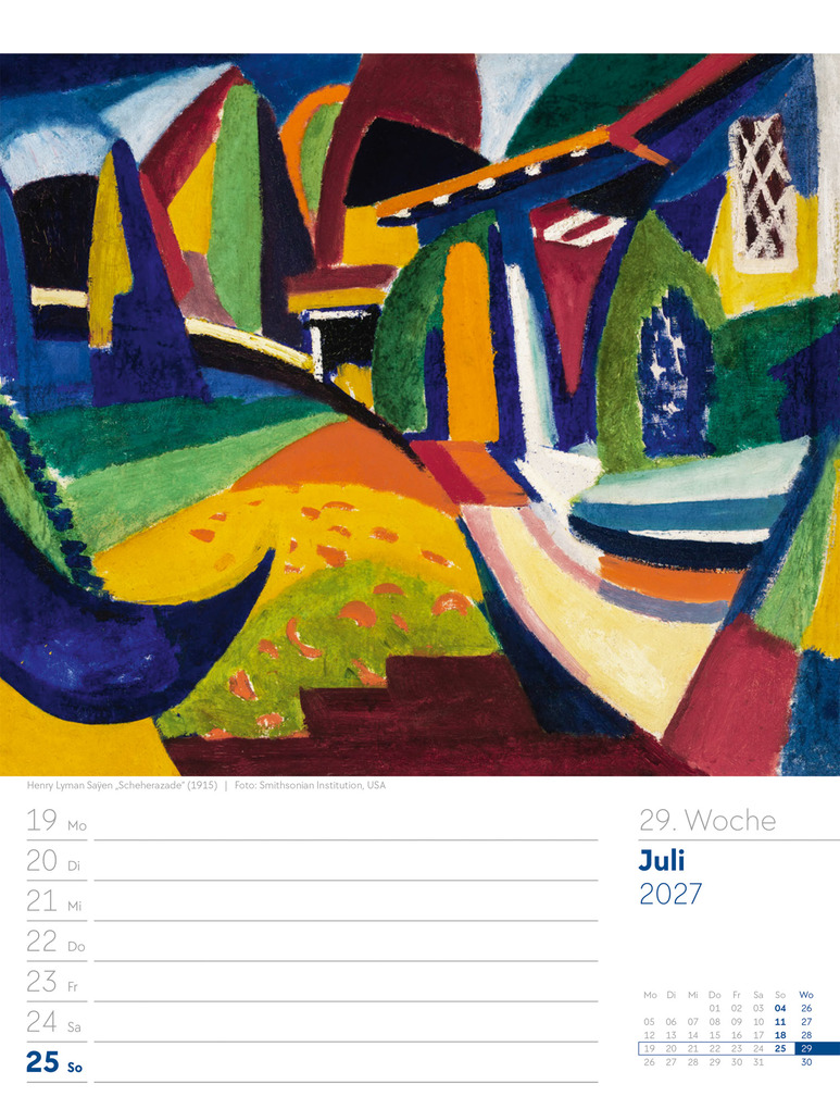 Weitere Ansicht: Kunstwelt Wochenplaner Kalender 2027 | Impressionismus und Klassische Moderne | Ackermann Kunstverlag GmbH
