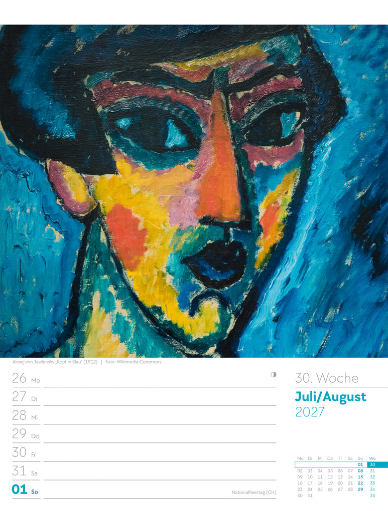 Weitere Ansicht: Kunstwelt Wochenplaner Kalender 2027 | Impressionismus und Klassische Moderne | Ackermann Kunstverlag GmbH