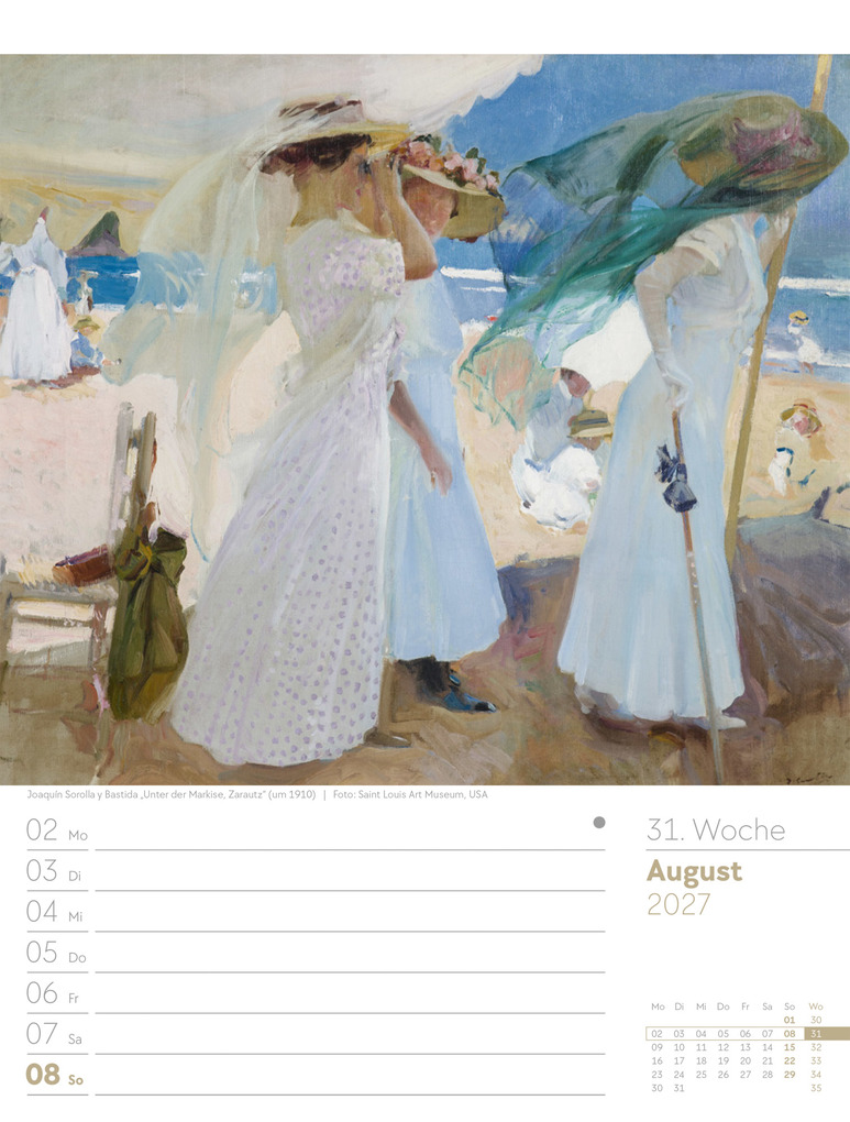 Weitere Ansicht: Kunstwelt Wochenplaner Kalender 2027 | Impressionismus und Klassische Moderne | Ackermann Kunstverlag GmbH