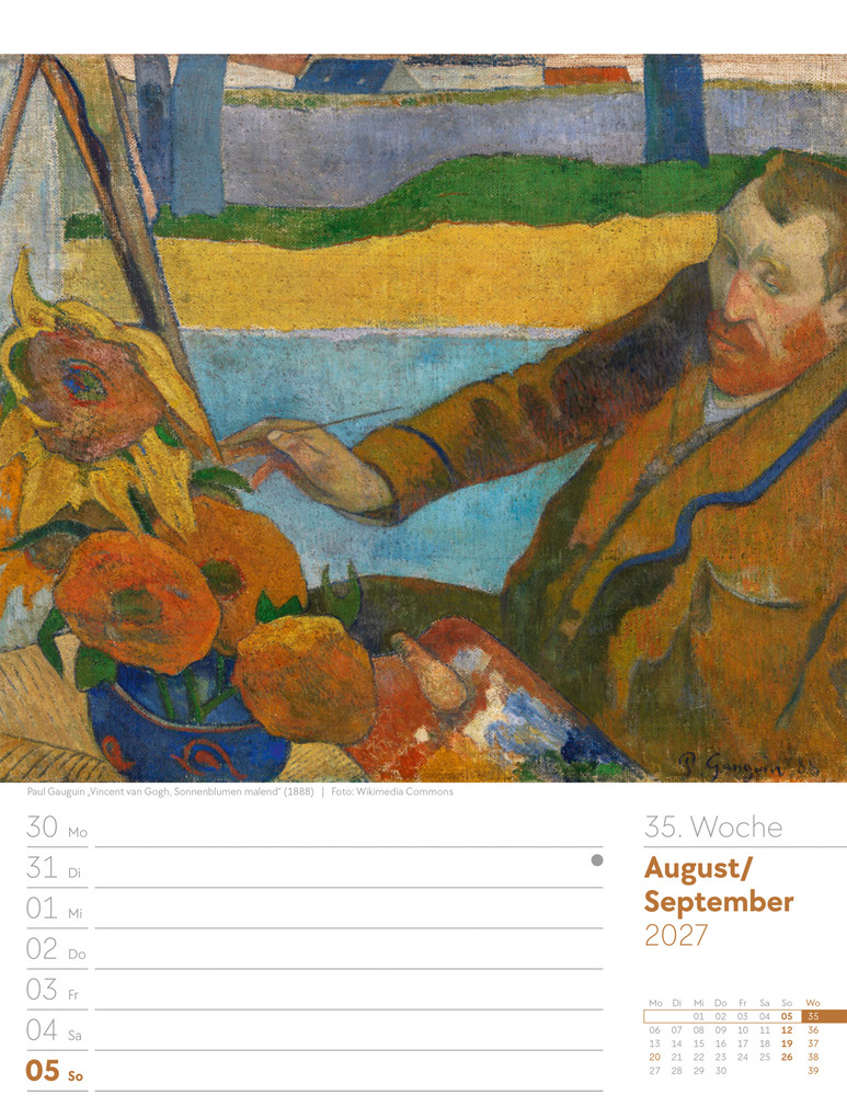 Weitere Ansicht: Kunstwelt Wochenplaner Kalender 2027 | Impressionismus und Klassische Moderne | Ackermann Kunstverlag GmbH