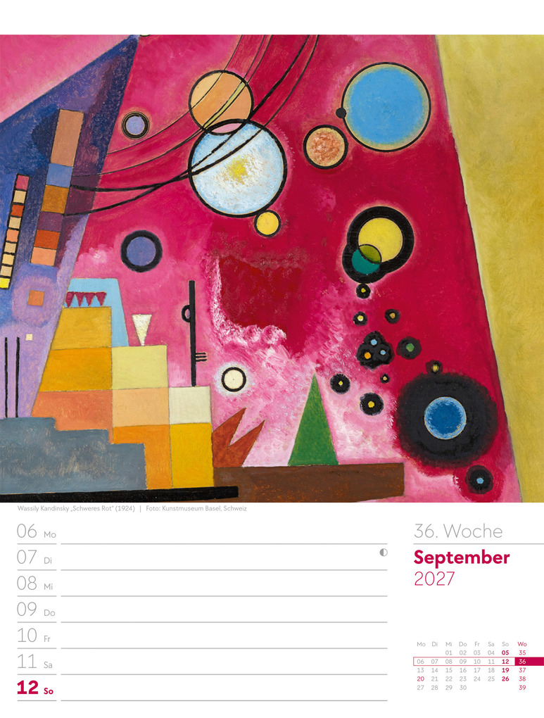 Weitere Ansicht: Kunstwelt Wochenplaner Kalender 2027 | Impressionismus und Klassische Moderne | Ackermann Kunstverlag GmbH