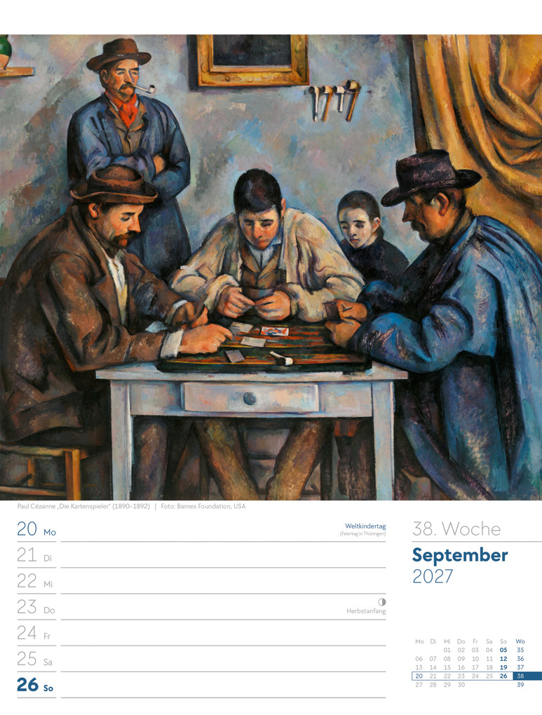 Weitere Ansicht: Kunstwelt Wochenplaner Kalender 2027 | Impressionismus und Klassische Moderne | Ackermann Kunstverlag GmbH