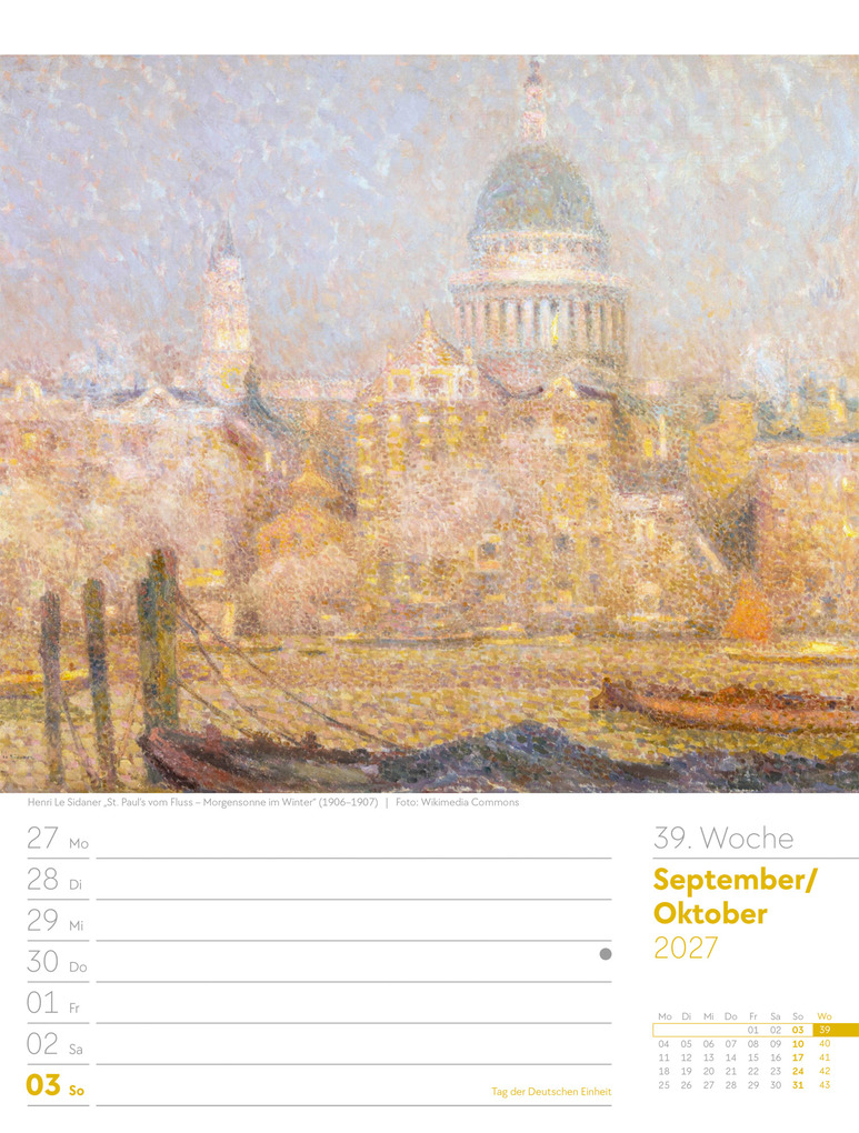 Weitere Ansicht: Kunstwelt Wochenplaner Kalender 2027 | Impressionismus und Klassische Moderne | Ackermann Kunstverlag GmbH