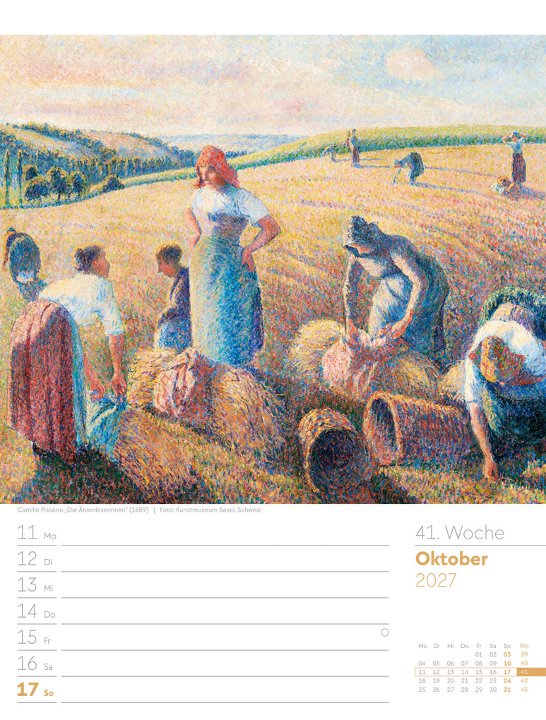 Weitere Ansicht: Kunstwelt Wochenplaner Kalender 2027 | Impressionismus und Klassische Moderne | Ackermann Kunstverlag GmbH