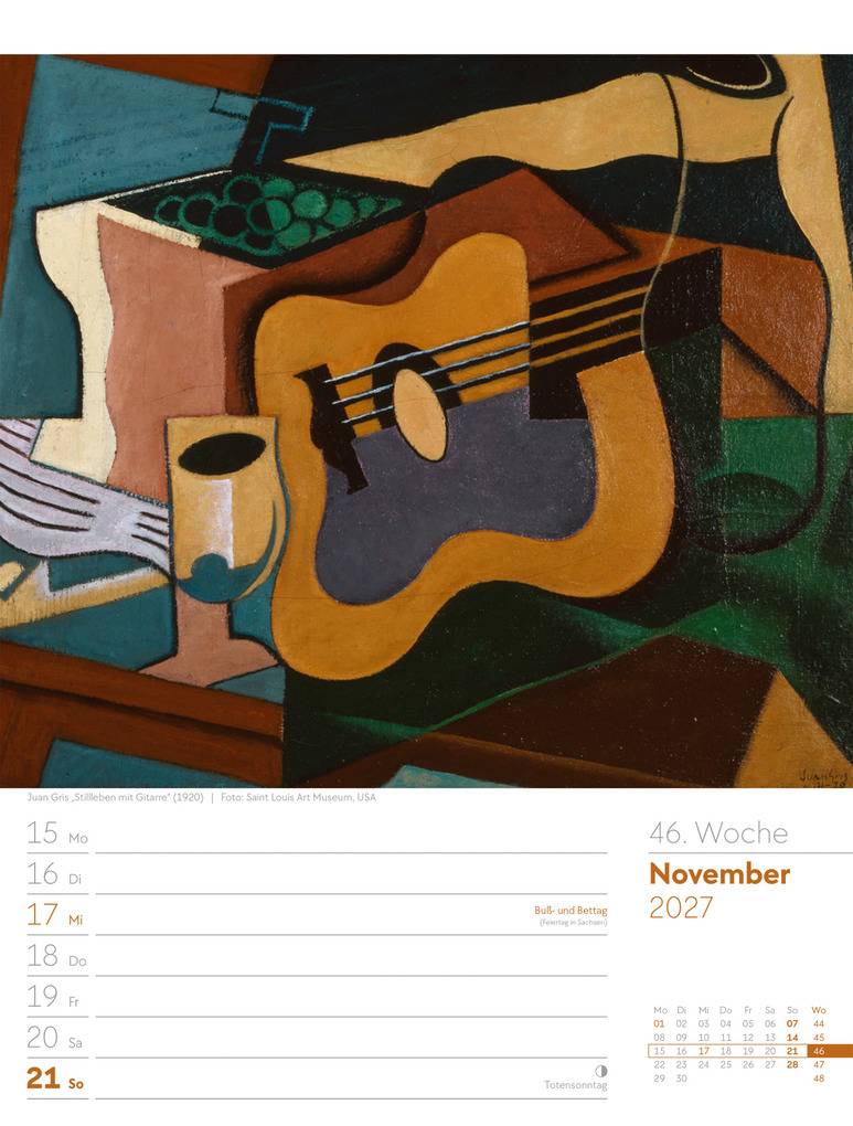 Weitere Ansicht: Kunstwelt Wochenplaner Kalender 2027 | Impressionismus und Klassische Moderne | Ackermann Kunstverlag GmbH