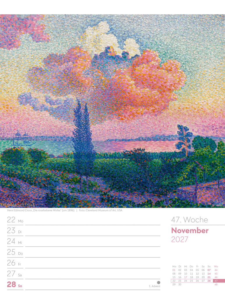 Weitere Ansicht: Kunstwelt Wochenplaner Kalender 2027 | Impressionismus und Klassische Moderne | Ackermann Kunstverlag GmbH