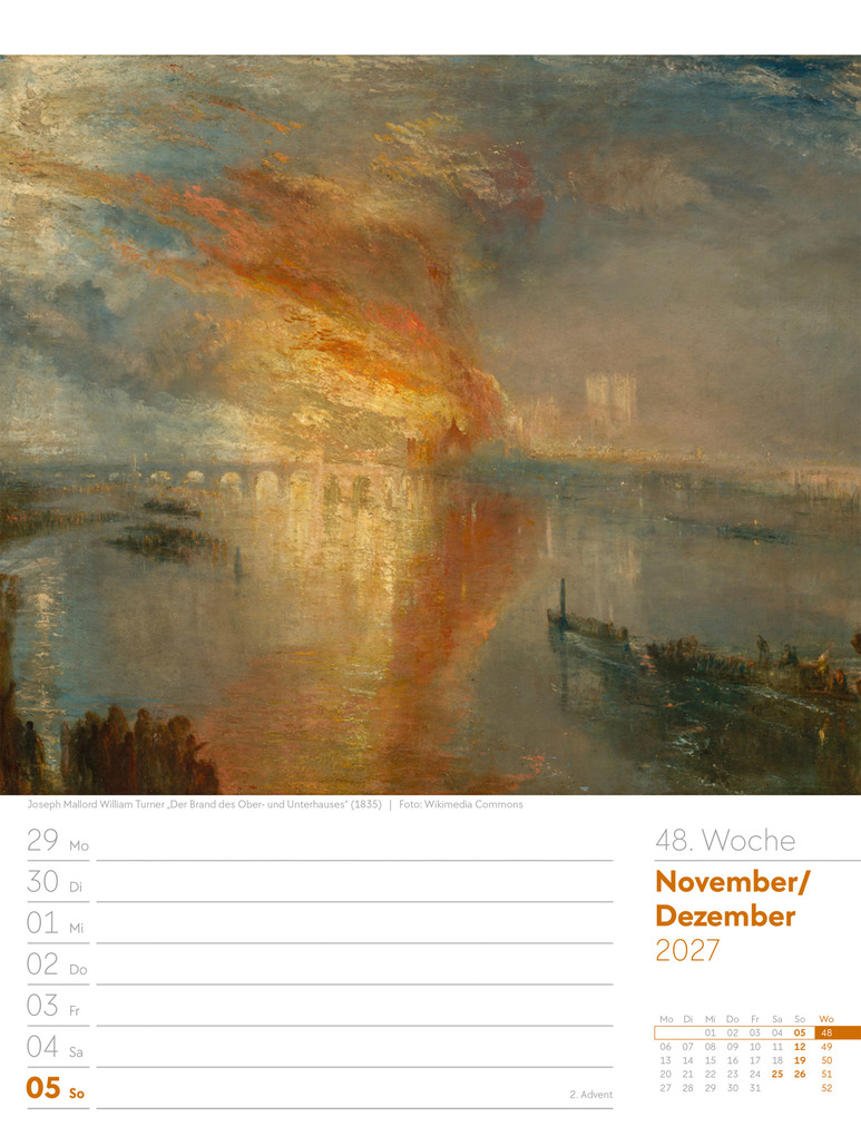 Weitere Ansicht: Kunstwelt Wochenplaner Kalender 2027 | Impressionismus und Klassische Moderne | Ackermann Kunstverlag GmbH
