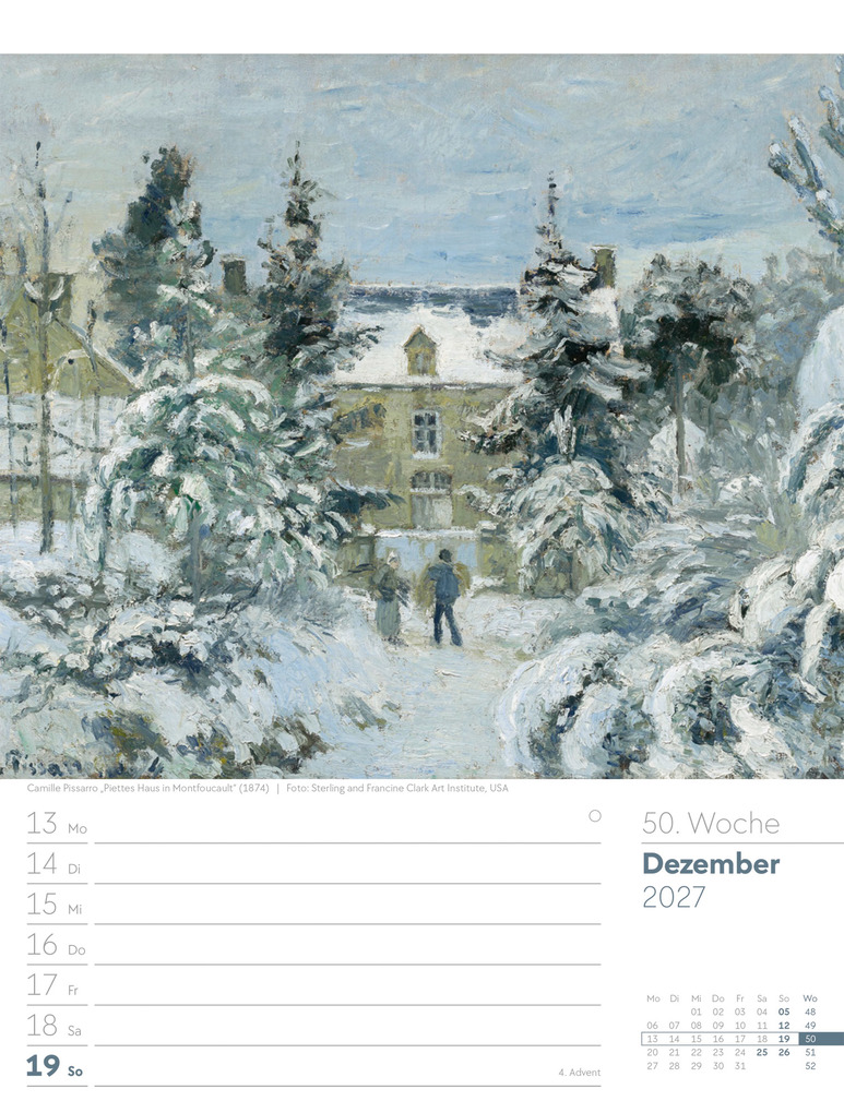 Weitere Ansicht: Kunstwelt Wochenplaner Kalender 2027 | Impressionismus und Klassische Moderne | Ackermann Kunstverlag GmbH