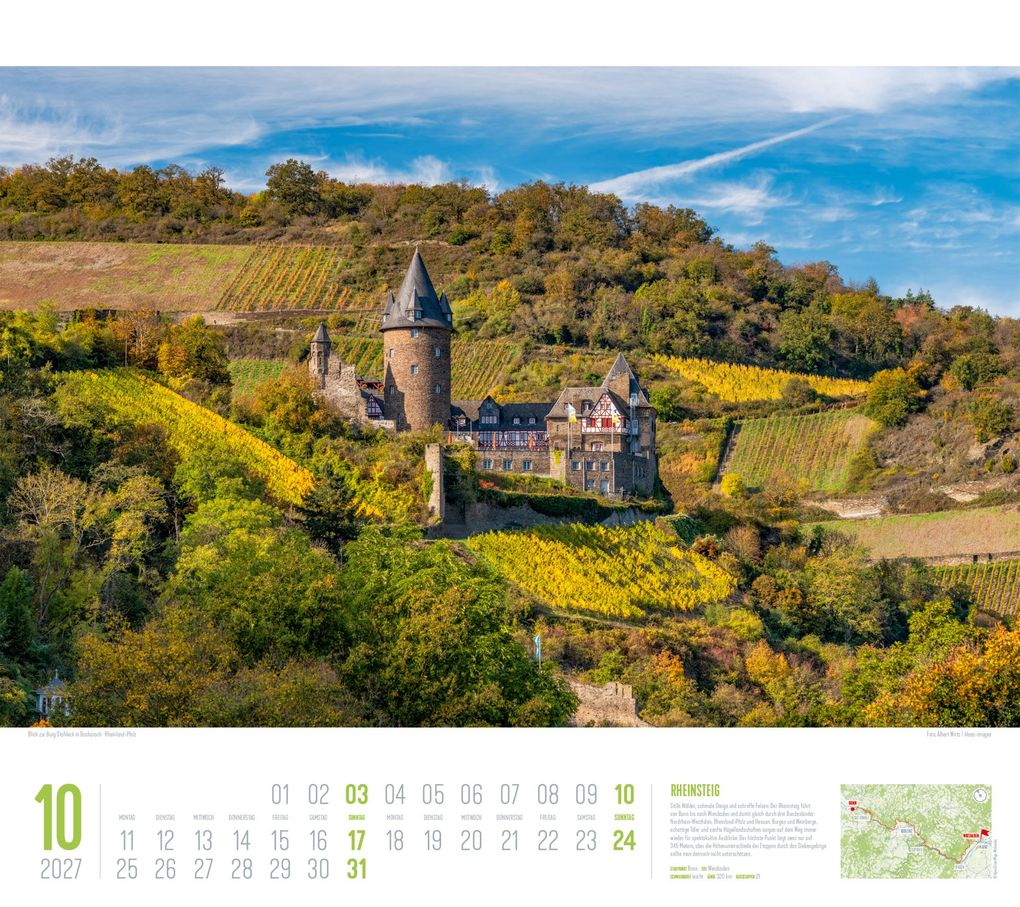 Weitere Ansicht: Deutschland Wanderland Kalender 2027 | Die schönsten Wanderwege | Ackermann Kunstverlag GmbH