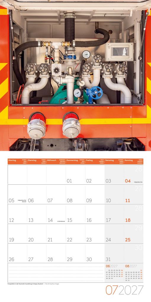 Weitere Ansicht: Feuerwehr Kalender 2027 - 30x30 - Art12 | Ackermann Kunstverlag GmbH