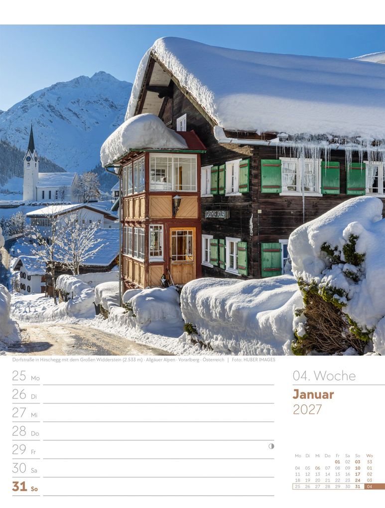 Weitere Ansicht: Faszination Alpenwelt Wochenplaner Kalender 2027 | Ackermann Kunstverlag GmbH
