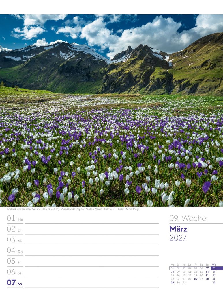Weitere Ansicht: Faszination Alpenwelt Wochenplaner Kalender 2027 | Ackermann Kunstverlag GmbH