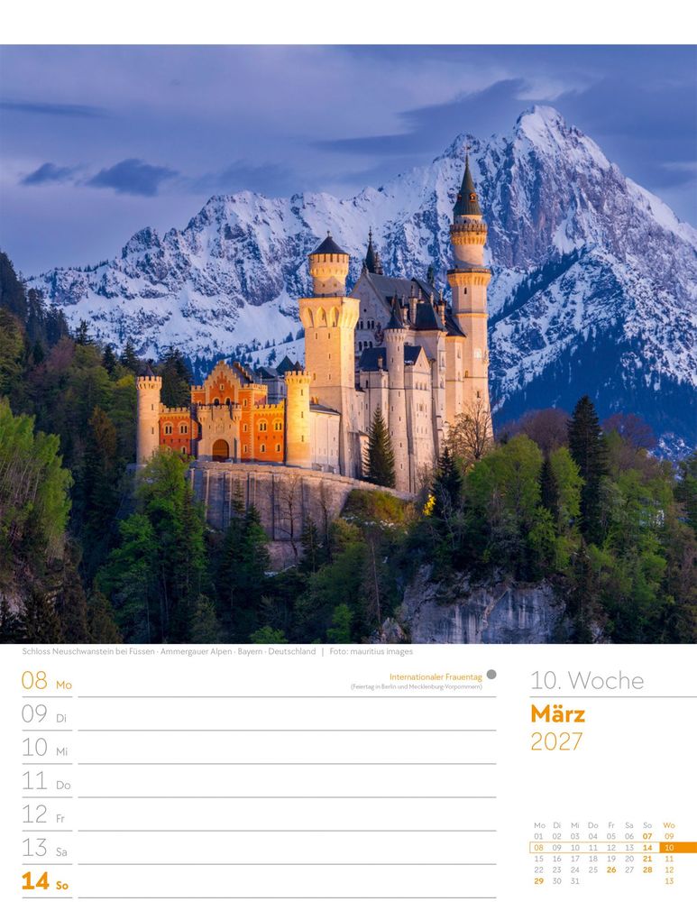 Weitere Ansicht: Faszination Alpenwelt Wochenplaner Kalender 2027 | Ackermann Kunstverlag GmbH