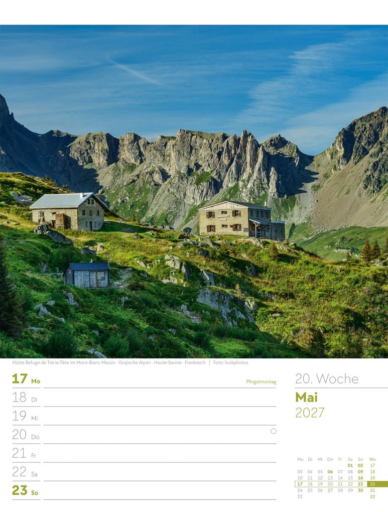 Weitere Ansicht: Faszination Alpenwelt Wochenplaner Kalender 2027 | Ackermann Kunstverlag GmbH
