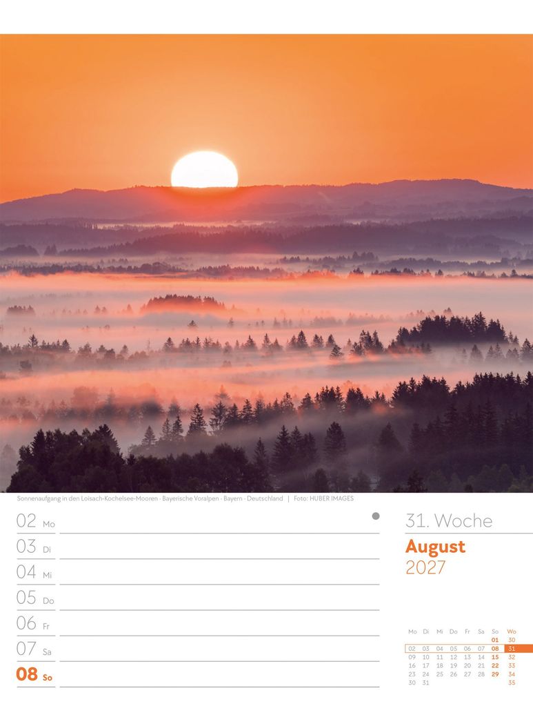 Weitere Ansicht: Faszination Alpenwelt Wochenplaner Kalender 2027 | Ackermann Kunstverlag GmbH