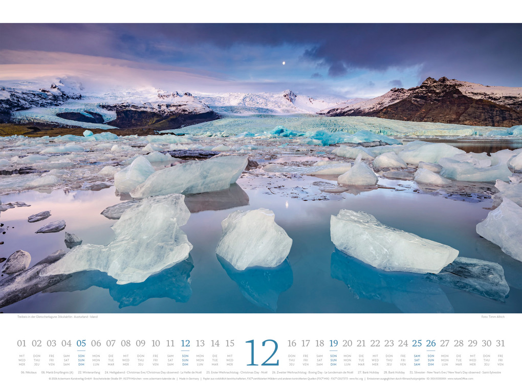 Weitere Ansicht: Harmonie Kalender 2027 | Ackermann Kunstverlag GmbH