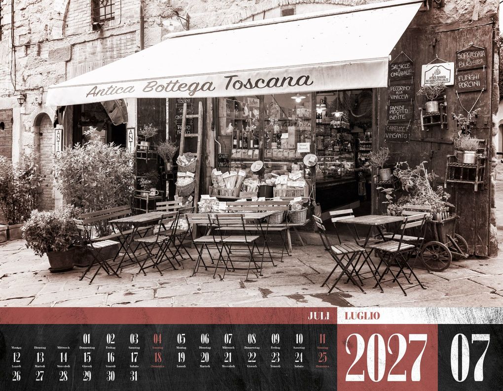 Weitere Ansicht: La Dolce Vita Kalender 2027 | Italienische Lebensart | Ackermann Kunstverlag GmbH