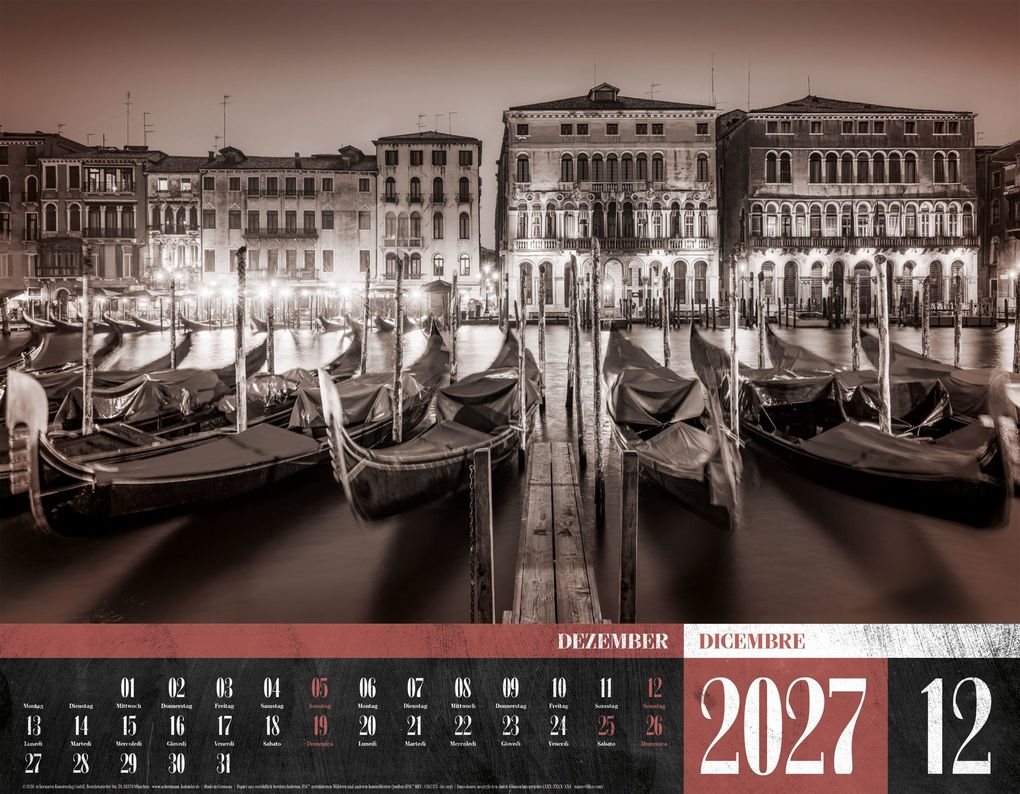 Weitere Ansicht: La Dolce Vita Kalender 2027 | Italienische Lebensart | Ackermann Kunstverlag GmbH